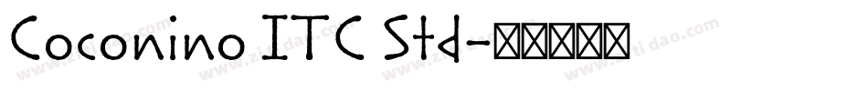 Coconino ITC Std字体转换